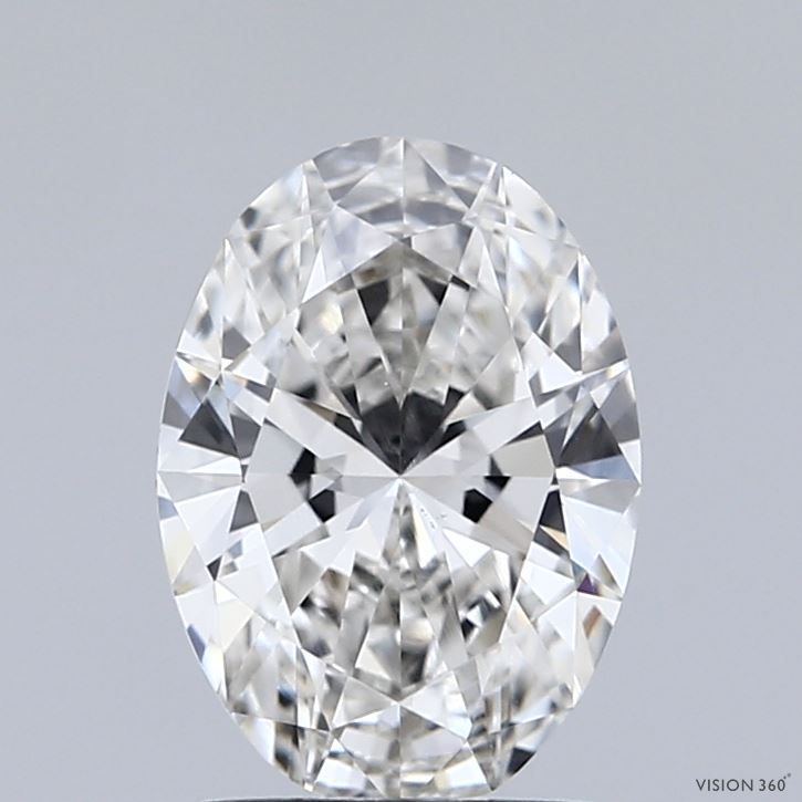 1.51 Carat F-VS1 Oval Lab Diamond