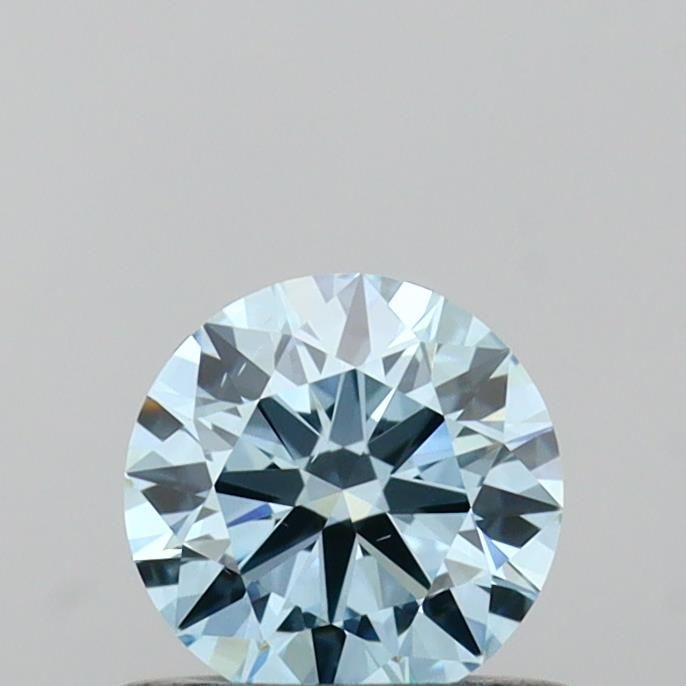 0.50 Carat Round Cut Fancy Blue