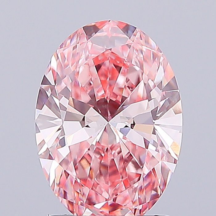 2.01 Carat Oval Cut Fancy Pink