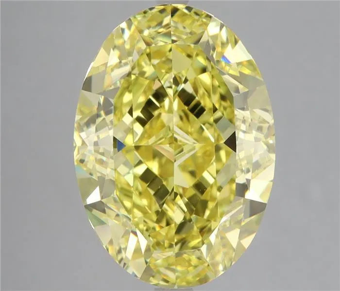 7.58ct Oval Natural Diamond (Colour Fancy Vivid Yellow, Clarity VS2, GIA Certified)