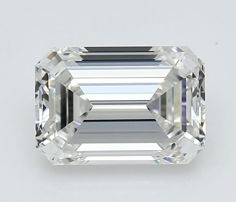 3.27 Carat F-VVS2 Emerald Lab Diamond