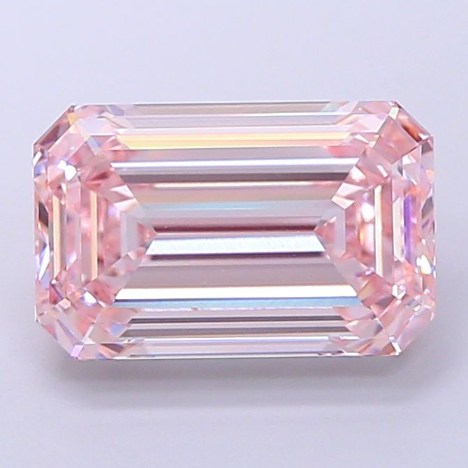 4.88 Carat Emerald Cut Fancy Pink