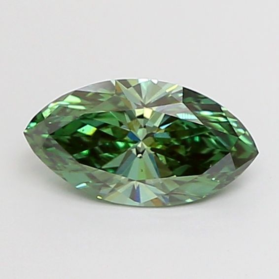 0.70 Carat Marquise Cut Fancy Green