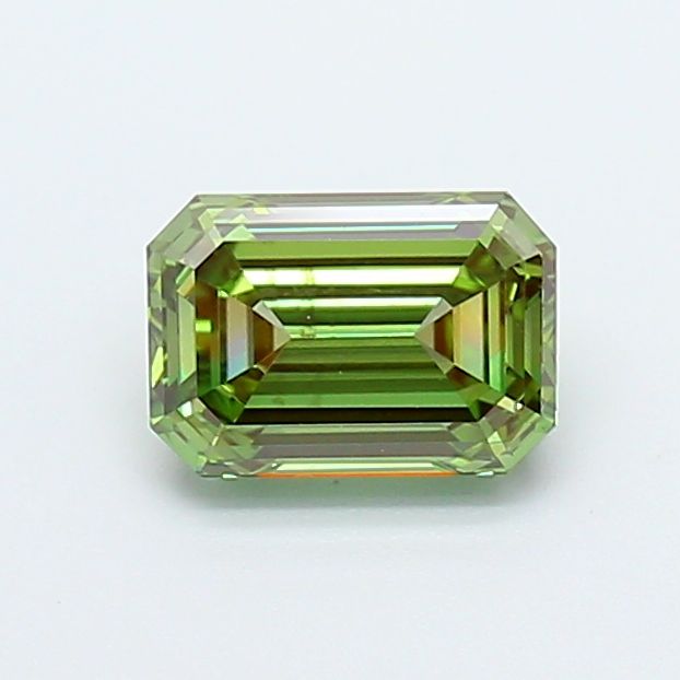 1.04 Carat Emerald Cut Fancy Green