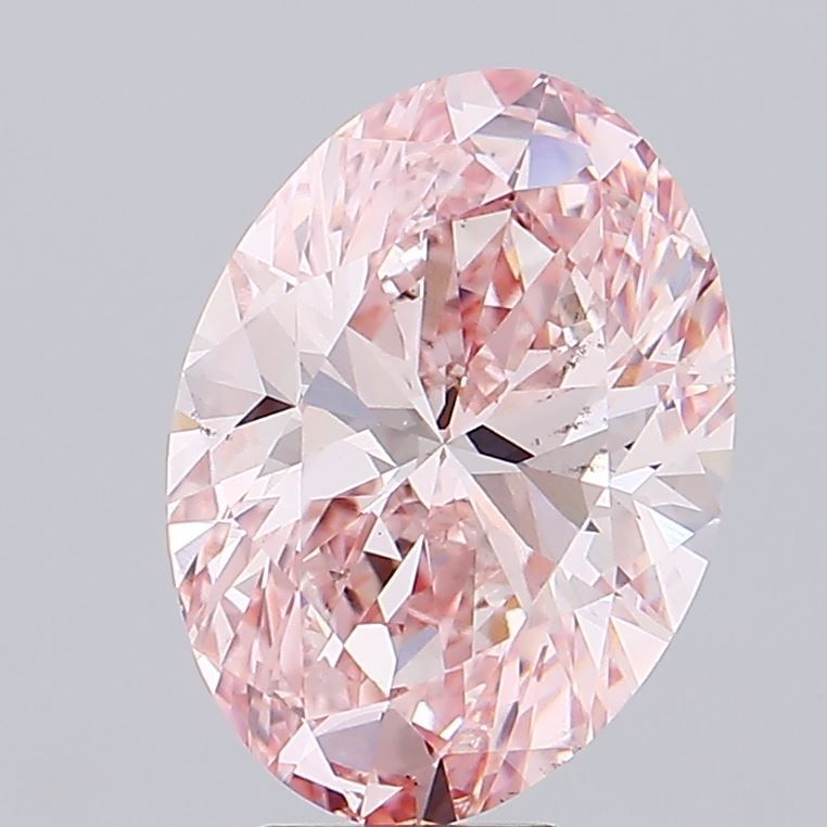 7.01 Carat Oval Cut Fancy Pink