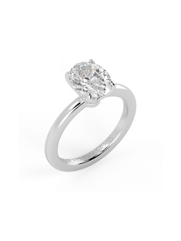 Betty Oval Moissanite Engagement Ring