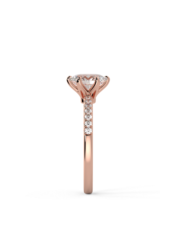 Lucy Oval Moissanite Engagement Ring