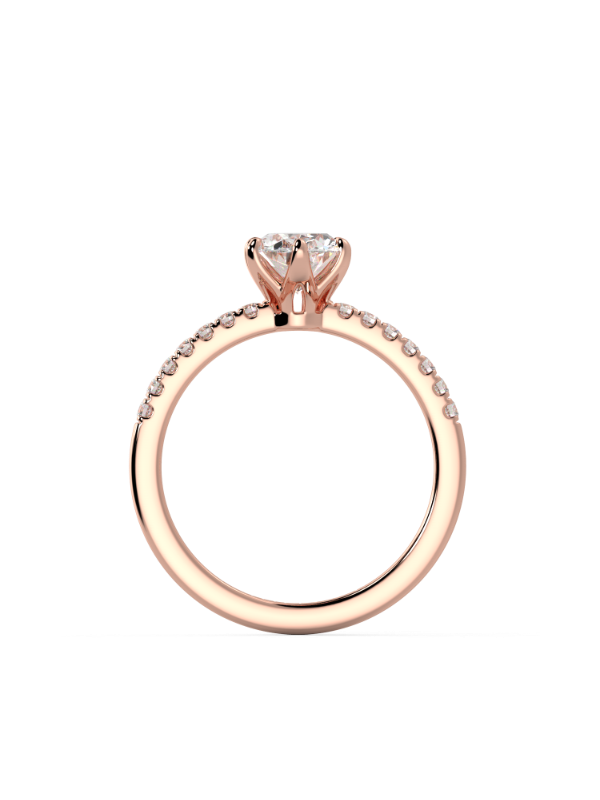 Lucy Oval Moissanite Engagement Ring