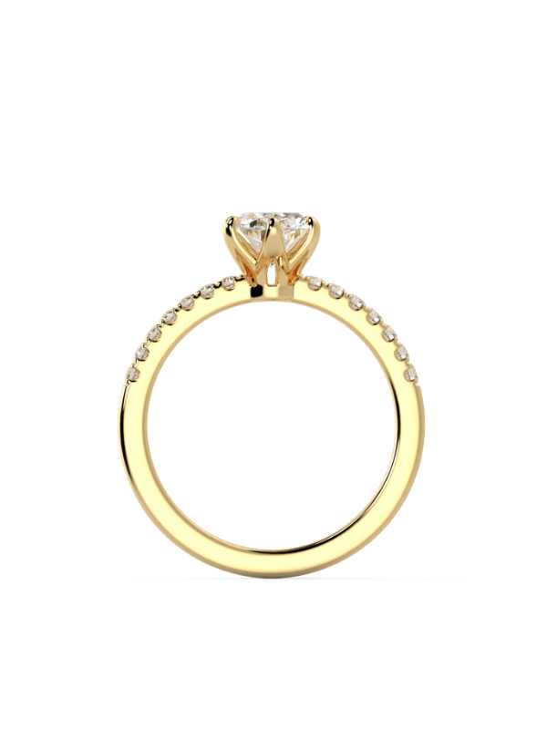 Lucy Oval Moissanite Engagement Ring