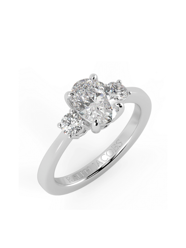 Selene Oval Diamond Engagement Ring