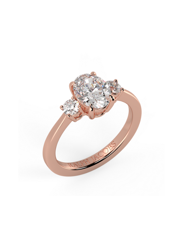 Selene Oval Diamond Engagement Ring