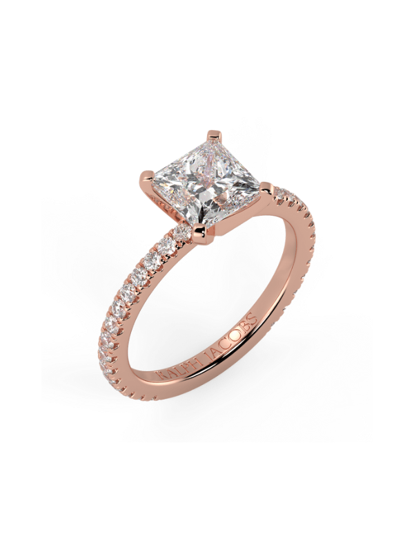 Veronica Princess Moissanite Engagement Ring