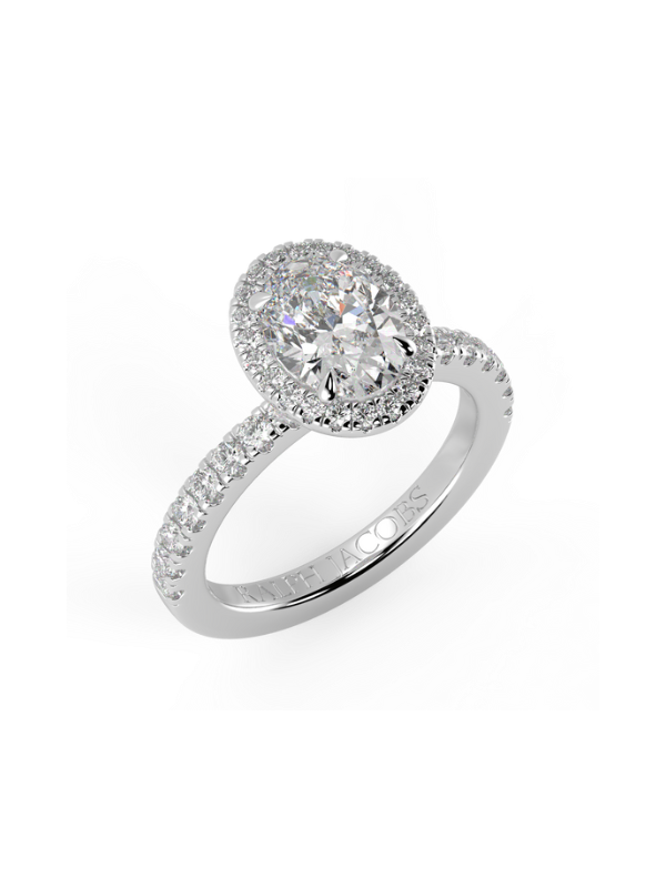 Wanda Oval Diamond Engagement Ring