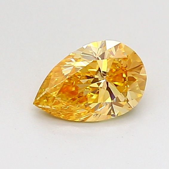 0.50 Carat Pear Cut Fancy Yellow