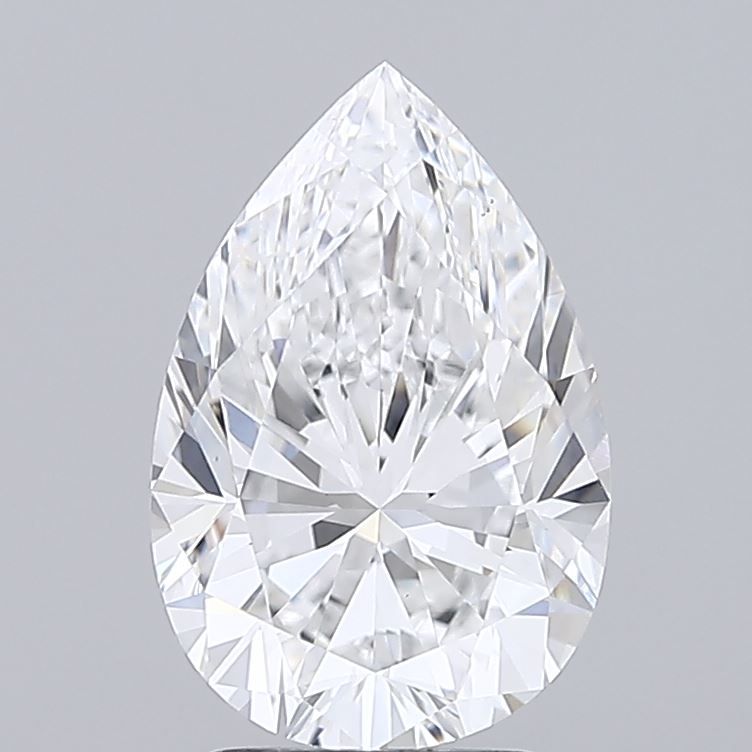 3.00 Carat D-VS1 Pear Lab Diamond