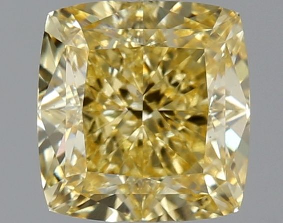 1.99 Carat Cushion Cut Fancy Yellow
