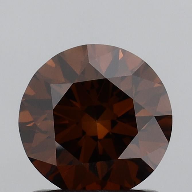1.01 Carat Round Cut Fancy Brown