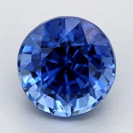 0.44 Carat Round Cut Blue Sapphire