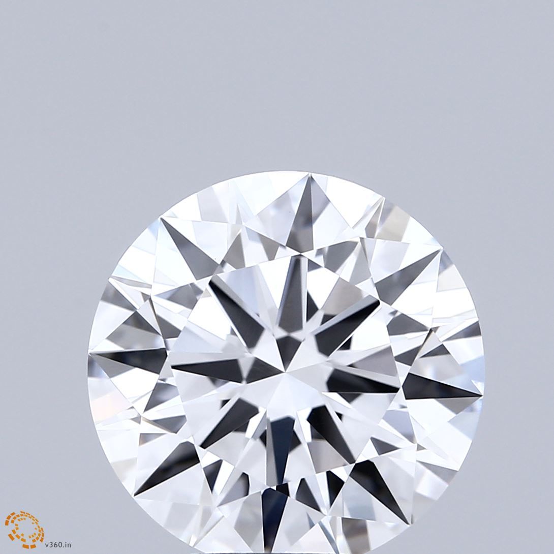 1.42 Carat D-IF Round Lab Diamond