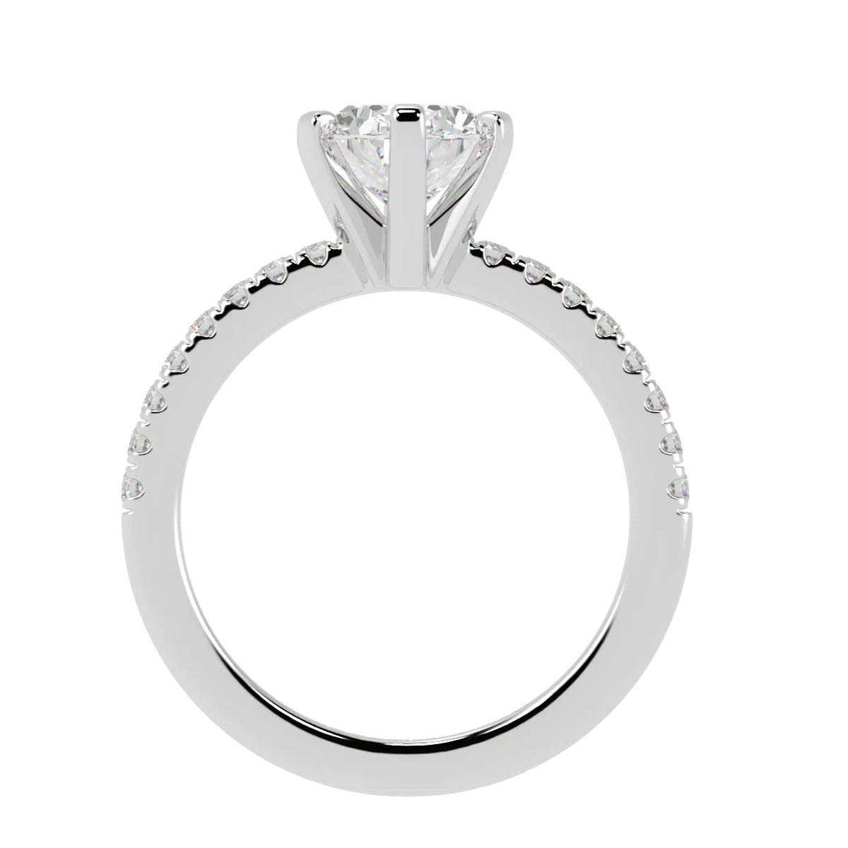 Nikki Accent – Platinum 950 – Oval-Cut Setting – Natural Diamonds