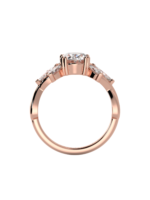 Olivia Moissanite Engagement Ring