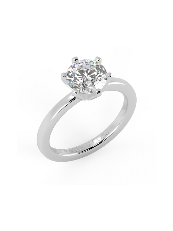Nikki Round Diamond Engagement Ring