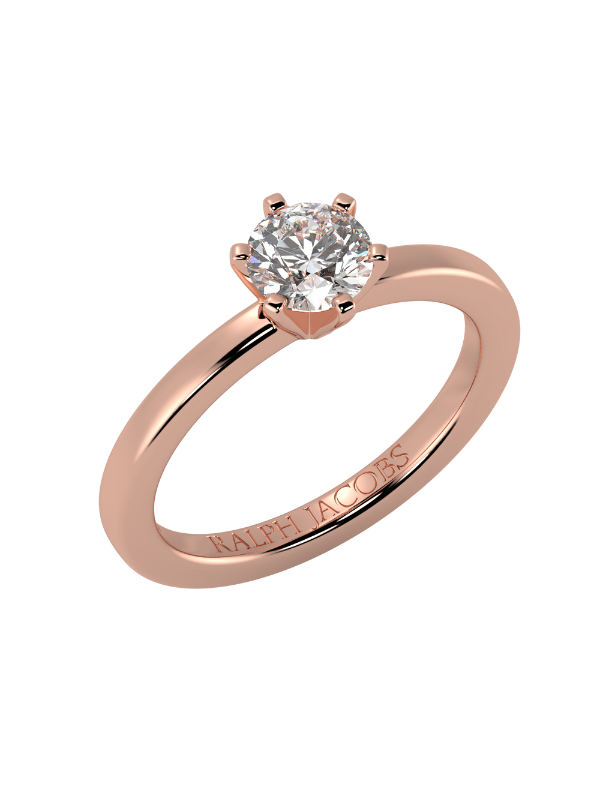 Nikki Round Diamond Engagement Ring