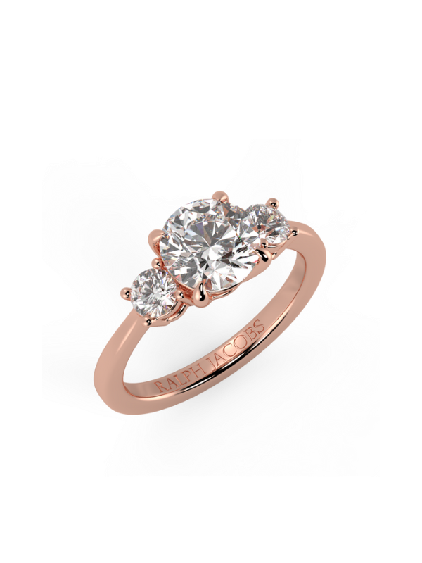 Selene Round Moissanite Engagement Ring