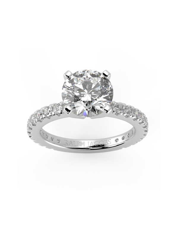 Veronica Round Diamond Engagement Ring