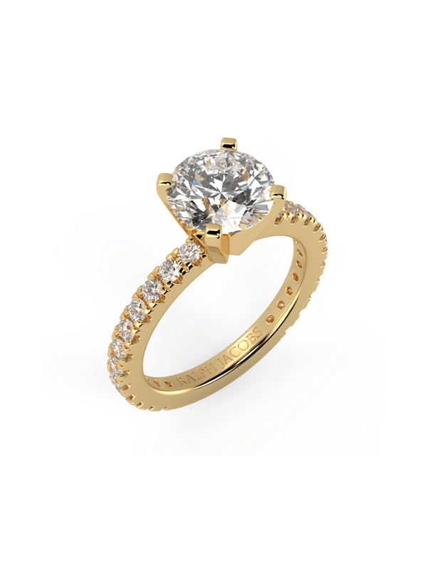 Veronica Round Diamond Engagement Ring