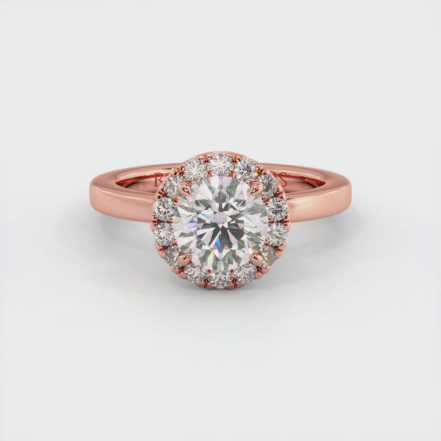 Ava Round Diamond Engagement Ring