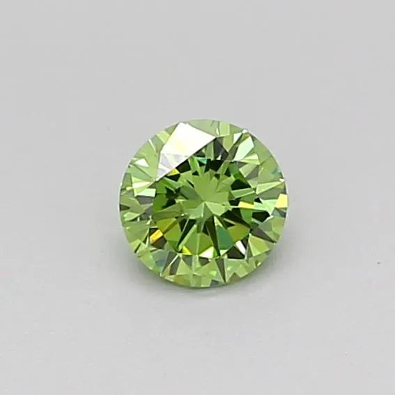 0.20ct Round Lab Grown Diamond (Colour Fancy Intense Green, Clarity SI1, Cut EX, Uncertified)