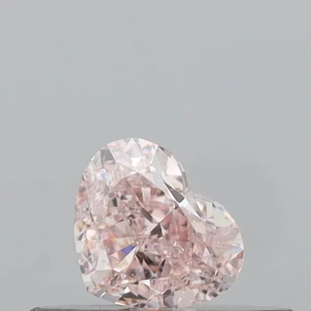 0.27ct Heart Natural Diamond (Colour Light Pink, Clarity SI1, GIA Certified)