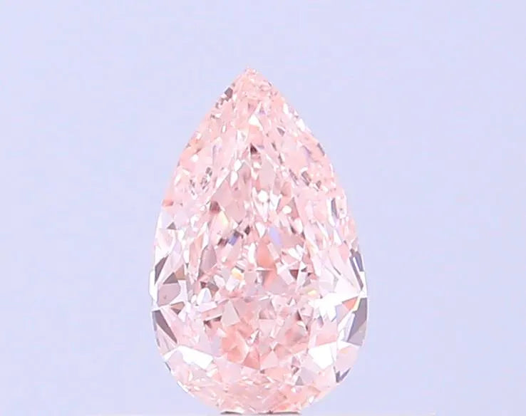 0.41ct Pear Lab Grown Diamond (Colour Fancy Light Pinkish Brown, Clarity VS1, IGI Certified)