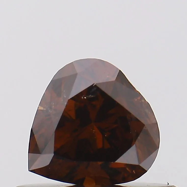 0.42ct Heart Natural Diamond (Colour Red, Clarity I3, Uncertified)