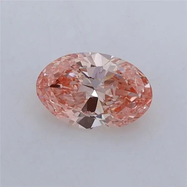 0.44ct Oval Lab Grown Diamond (Colour Fancy Intense Pink, Clarity VS2, IGI Certified)