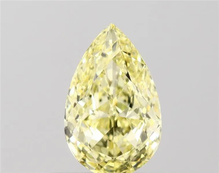0.51ct Pear Natural Diamond (Colour Fancy Yellow, Clarity VVS2, GIA Certified)