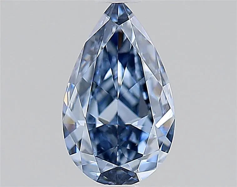 0.56ct Pear Natural Diamond (Colour Fancy Deep Blue, Clarity VS1, GIA Certified)