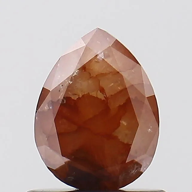 0.78ct Pear Natural Diamond (Colour Red, Clarity I3, Uncertified)