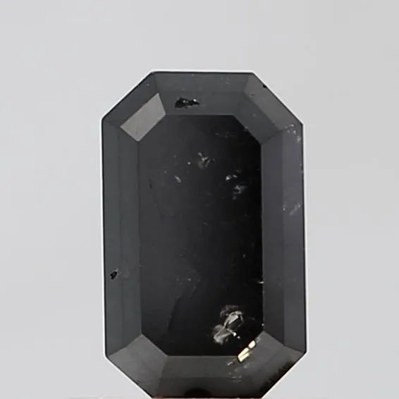 0.90ct Emerald Natural Diamond (Colour Fancy Black, Clarity VS2, Cut EX, Uncertified)
