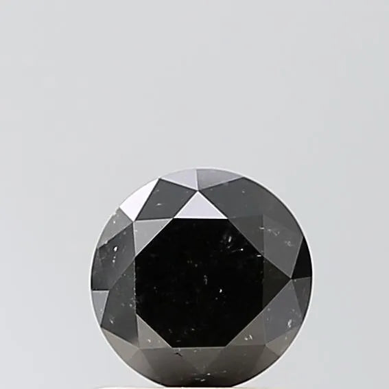 0.98ct Round Natural Diamond (Colour Black, Clarity VVS2, Cut EX, Uncertified)