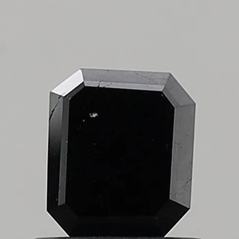 0.99ct Emerald Natural Diamond (Colour Black, Clarity I1, Cut EX, Uncertified)