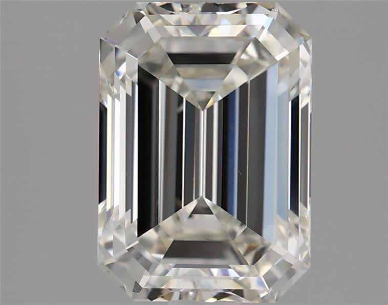 Diamant de laboratoire émeraude G VVS2 de 2,23 carats