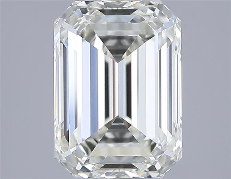 Diamant taille émeraude J-VVS2 de 2,5 carats