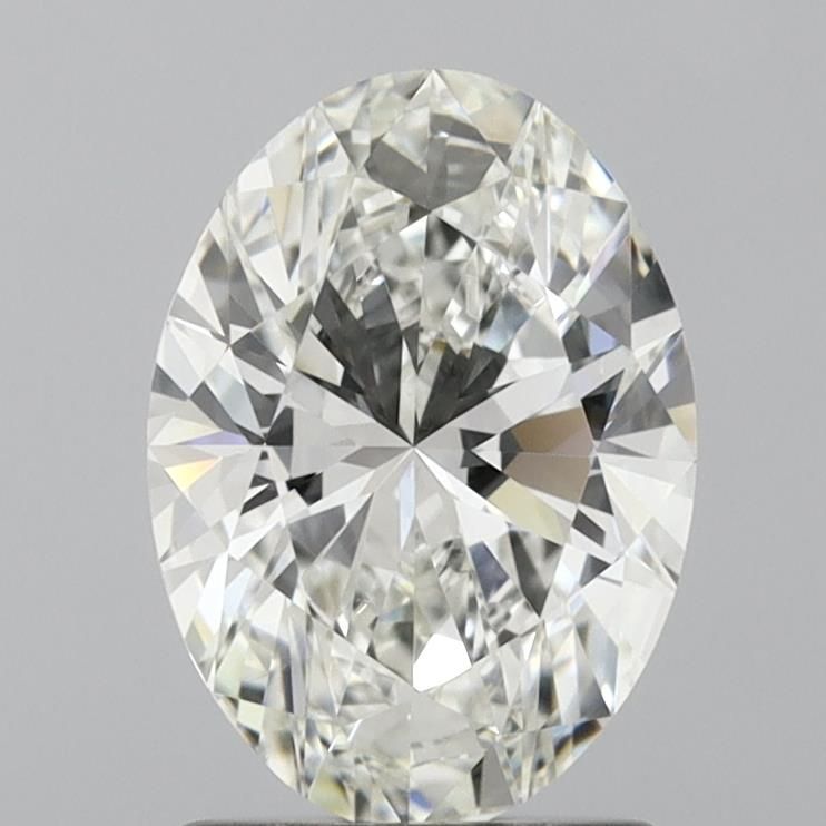1.63 Carat G-VS1 Oval Lab Diamond