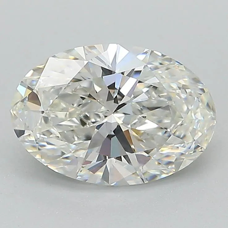 Diamant ovale de 1,55 ct cultivé en laboratoire (couleur F, pureté VVS1, IGI)