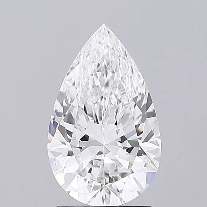 Diamant de laboratoire de 2,03 ct en forme de poire (couleur E, pureté VS2, certifié IGI)