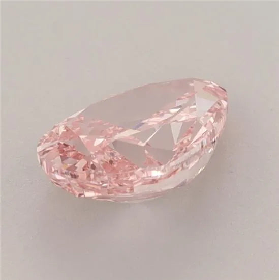 Diamant de laboratoire en forme de poire de 1,21 ct (couleur rose vif fantaisie, pureté VVS2, certifié IGI)