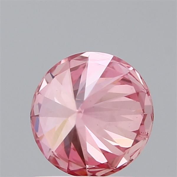 Diamant rose fantaisie taille ronde de 1,04 carat