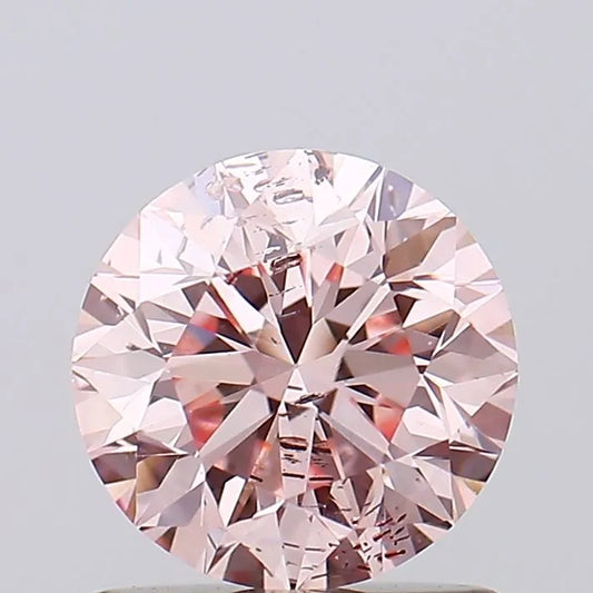 1.01ct Round Lab Grown Diamond (Fancy Intense Pink, Clarity SI2, Cut VG, IGI)